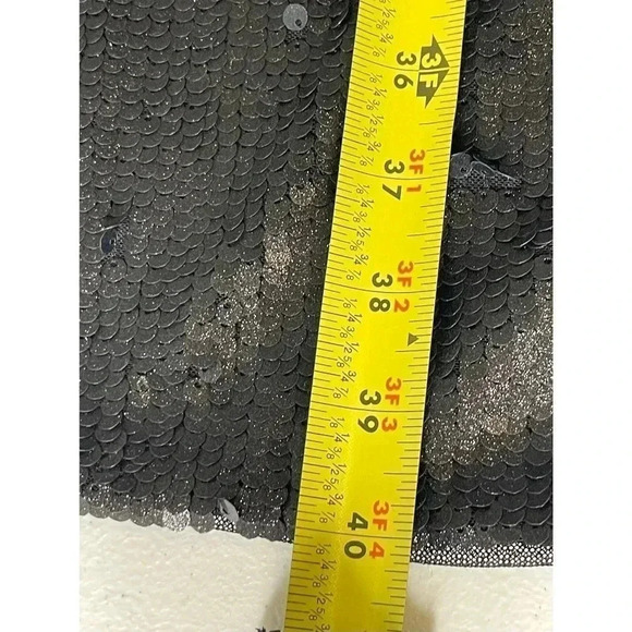 BCBGMAXAZRIA  Betty Black sequin cocktail Dress size XS NWOT - Picture 8 of 10